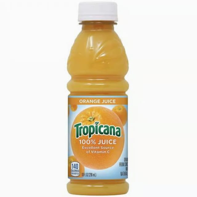 Bottle Tropicana Orange Juice.